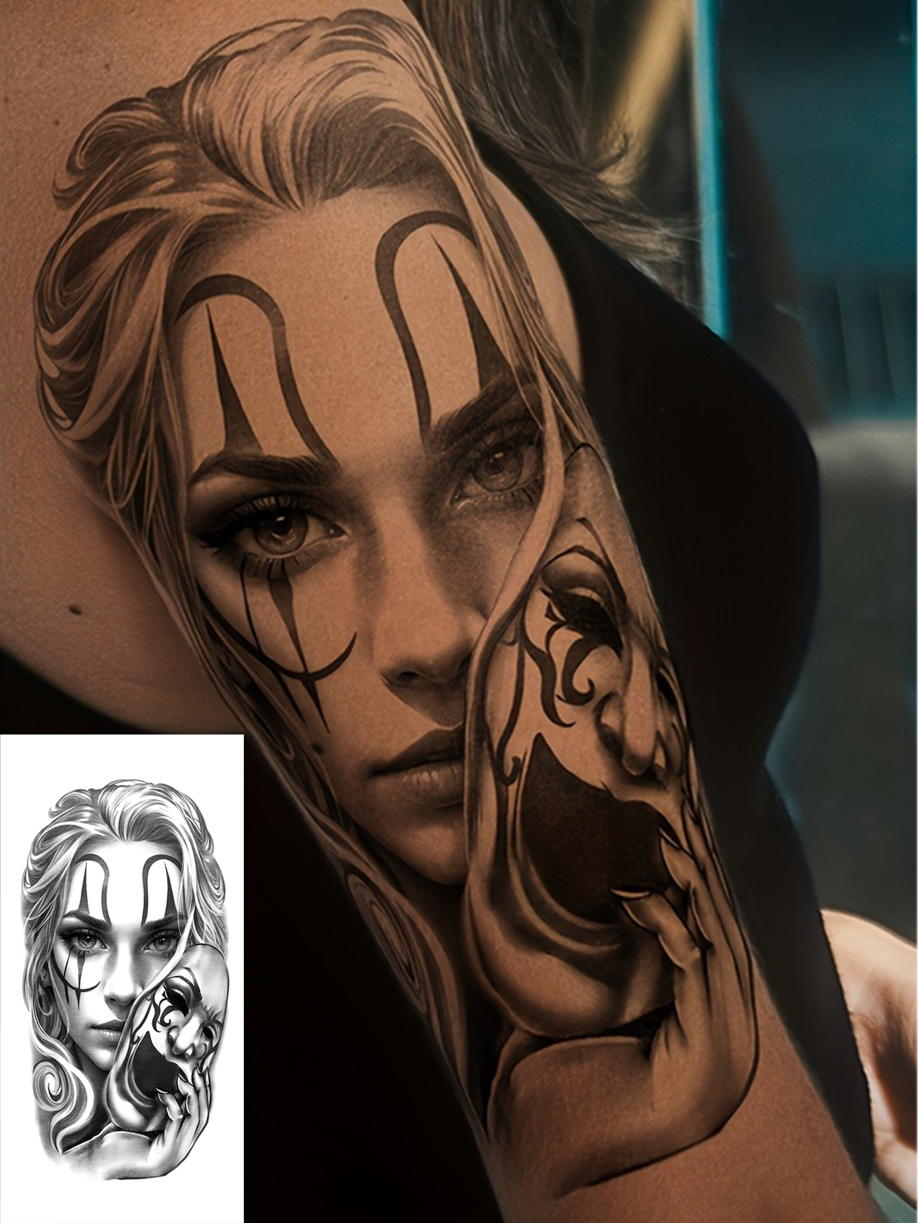Black Gang Street Style Tattoo Sticker